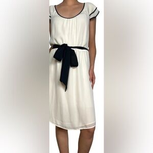 LOFT Cream and Black Garment